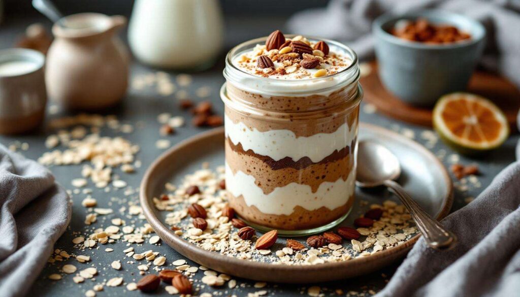 Préparez votre petit-déjeuner en avance : ce tiramisu d’avoine sain révèle une douceur crémeuse et gourmande à tomber